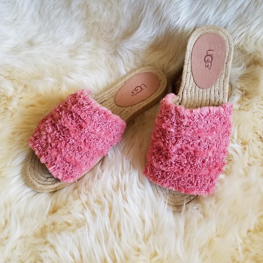 NIB! UGG Edith Textural Espadrilles Slide Sandals